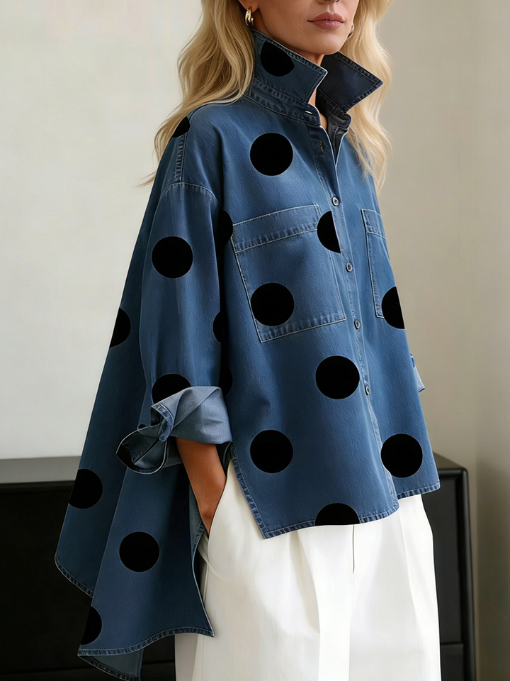 PORTIA | POLKA DOT OVERSHIRT