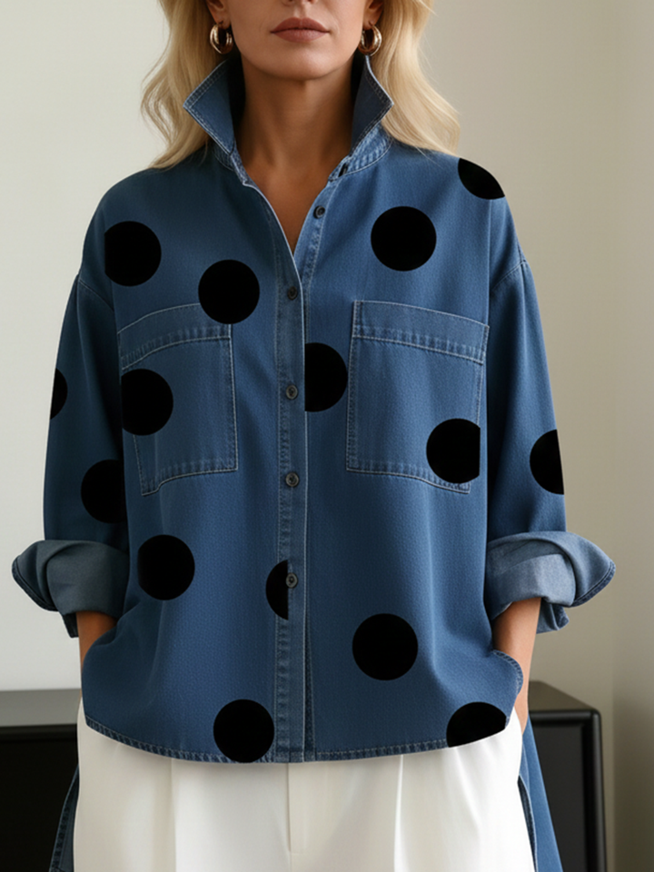 PORTIA | POLKA DOT OVERSHIRT