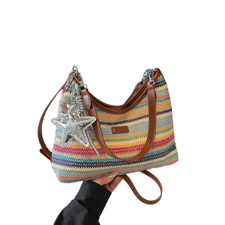 THE STRIPED |  BOHO SHOULDER BAG
