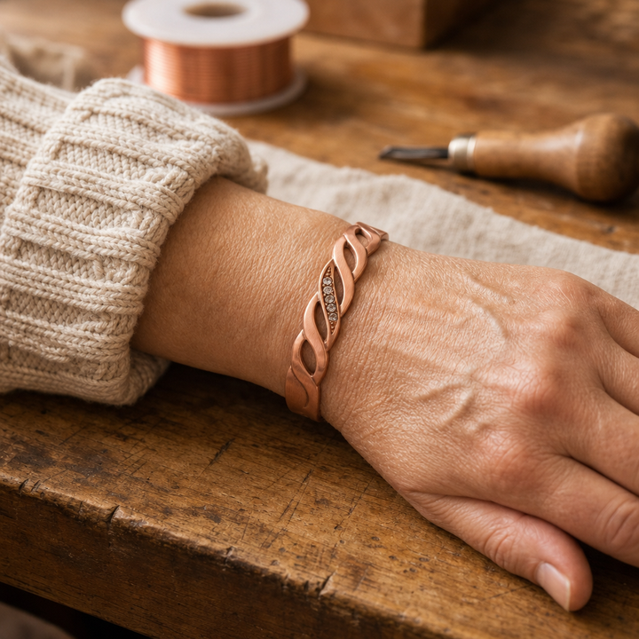 SOPHIE | SEAM COPPER BRACELET