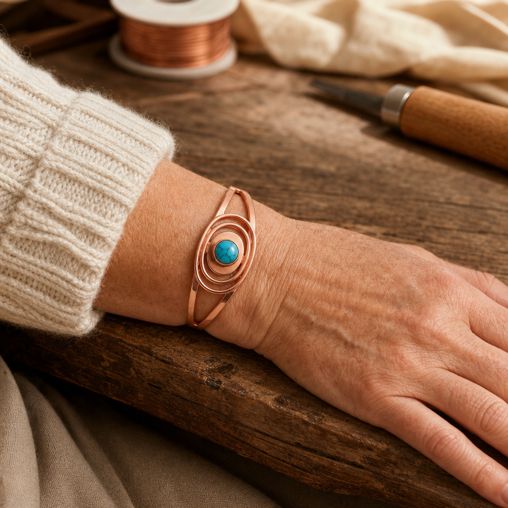 HANNAH | SEDGE COPPER BRACELET