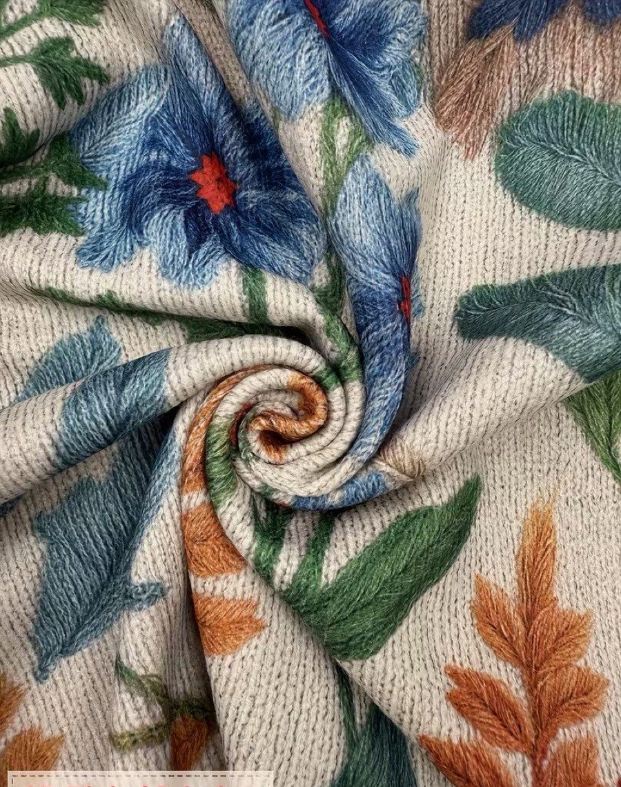 TABITHA | BOTANICAL GARDEN FLORAL ZIP CARDIGAN