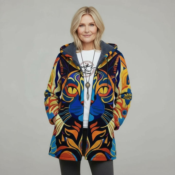 TARNI | LUXURIOUS CARDIGAN WITH ARTISTIC INSPIRATION